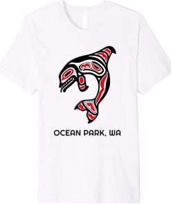 Ocean Park, Washington Native American Orca Killer Whales Premium T-Shirt