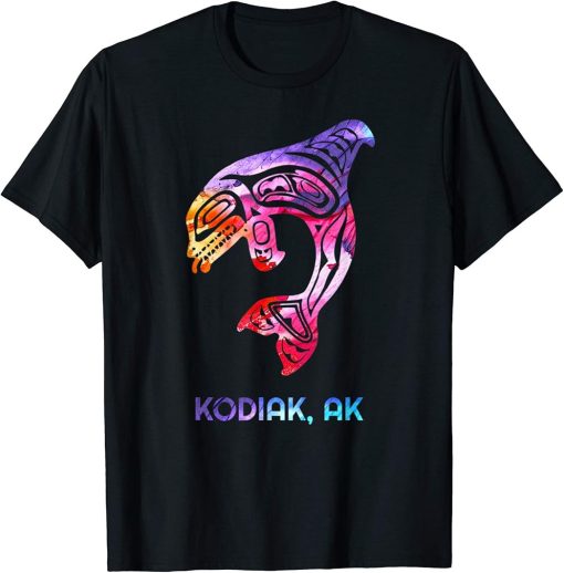 Kodiak Alaska PNW Native American Indian Orca Killer Whale T-Shirt