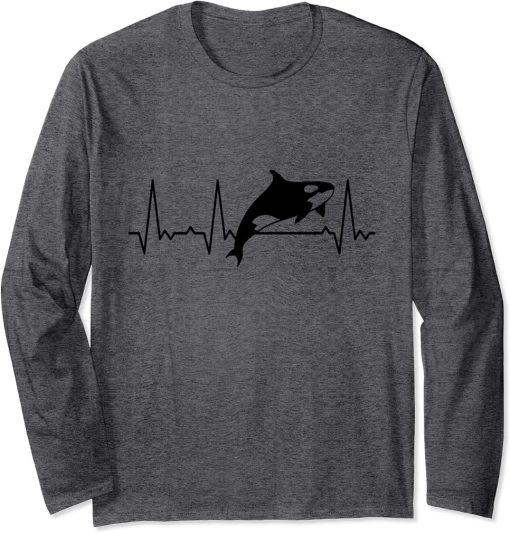 Heartbeat Orca Long Sleeve T-Shirt